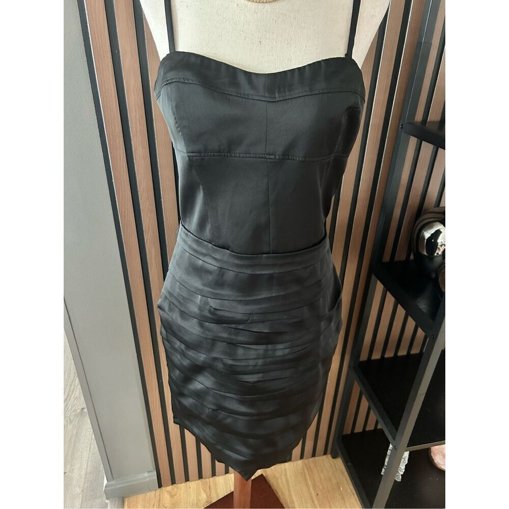 Express black sexy going out dress size 10 mini dress corset like